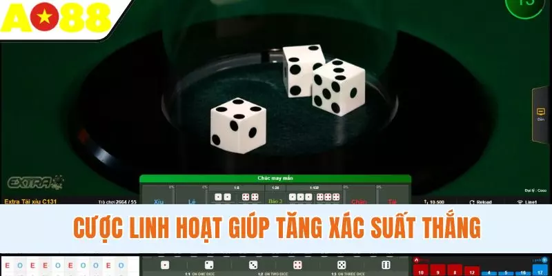Cược linh hoạt giúp tăng xác suất thắng